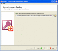 Recovery Toolbox for Access screenshot